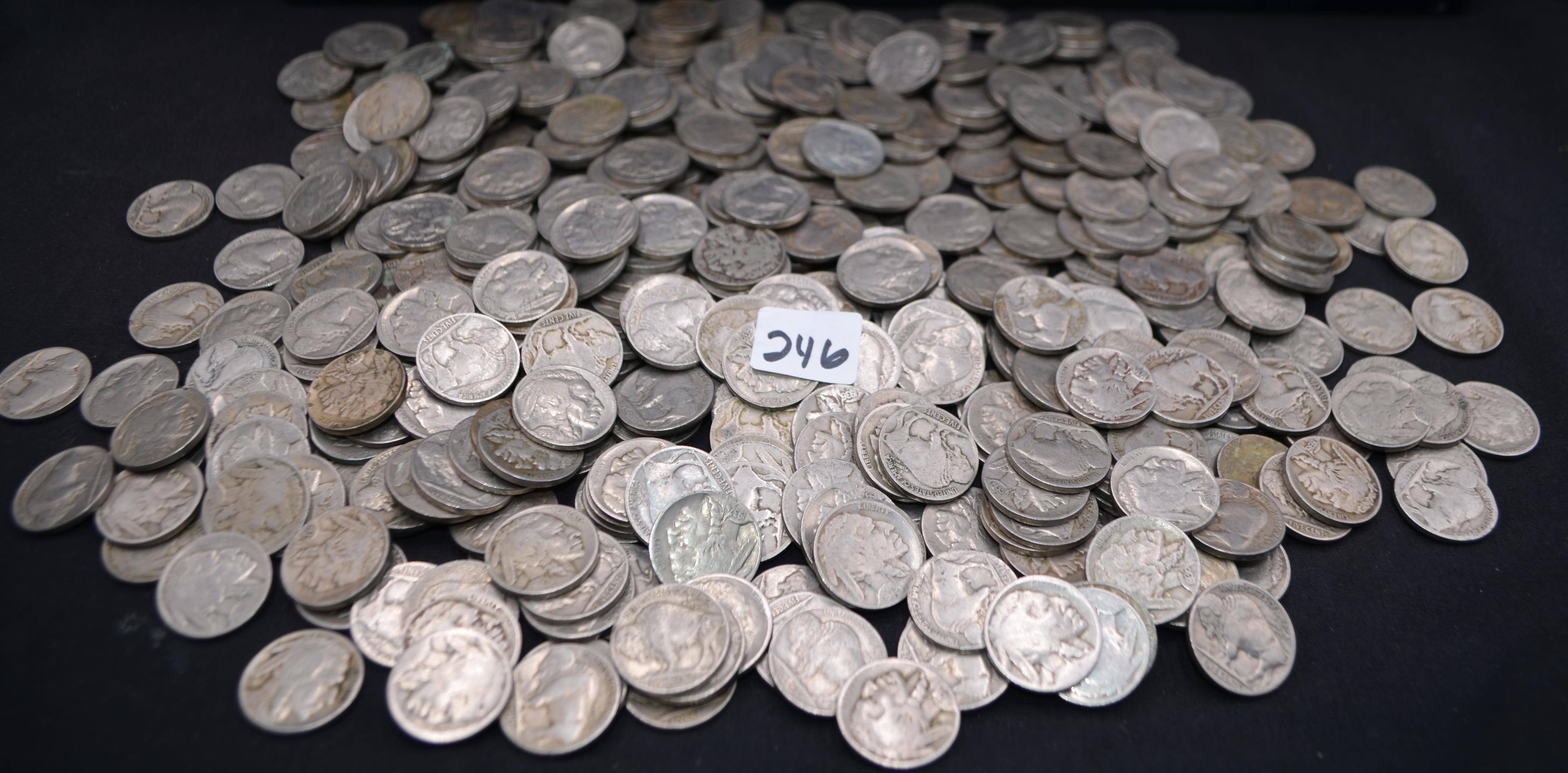 436 MIXED DATE & MINT BUFFALO NICKELS