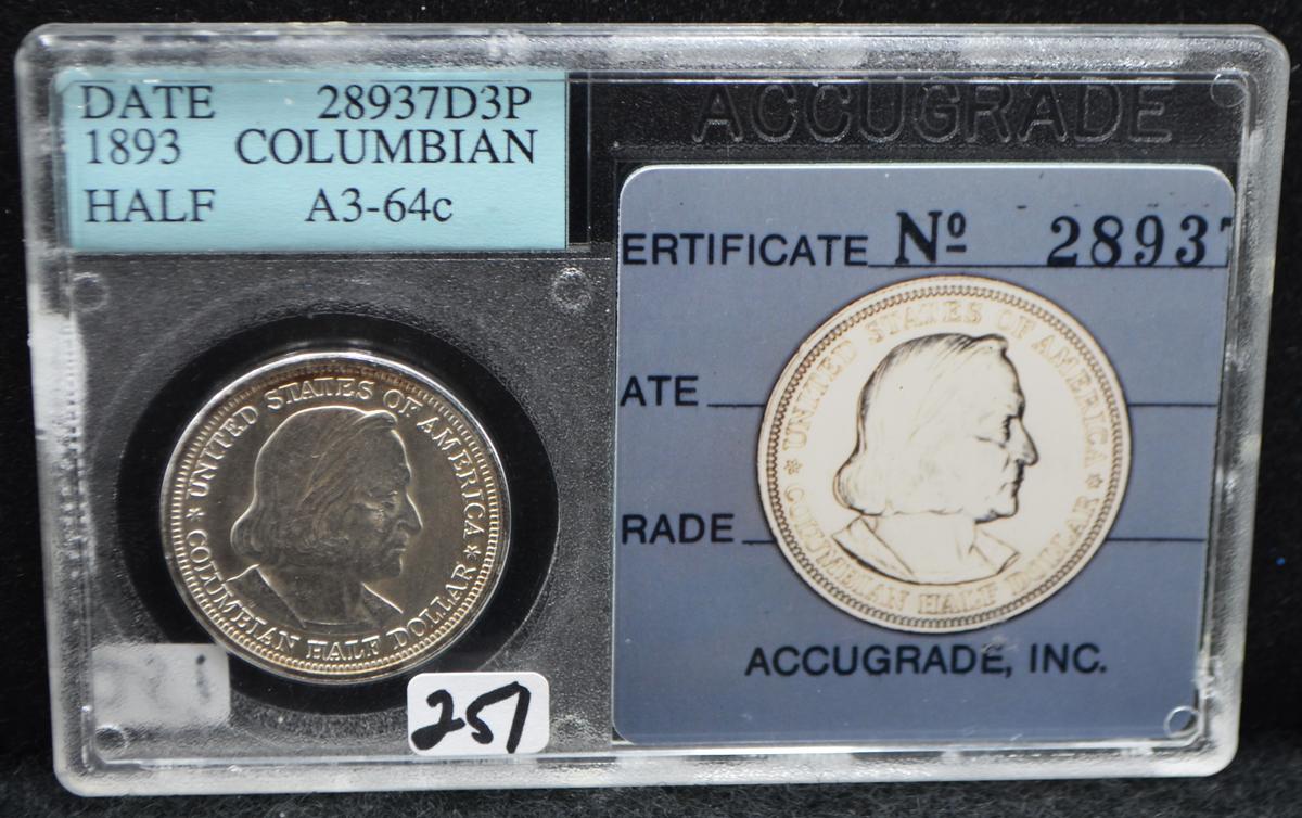 1893 COLUMBIAN COMMEMORATIVE HALF DOLLAR