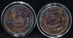 1921 & 1921-S BU MORGANS "FABULOUS TONING"