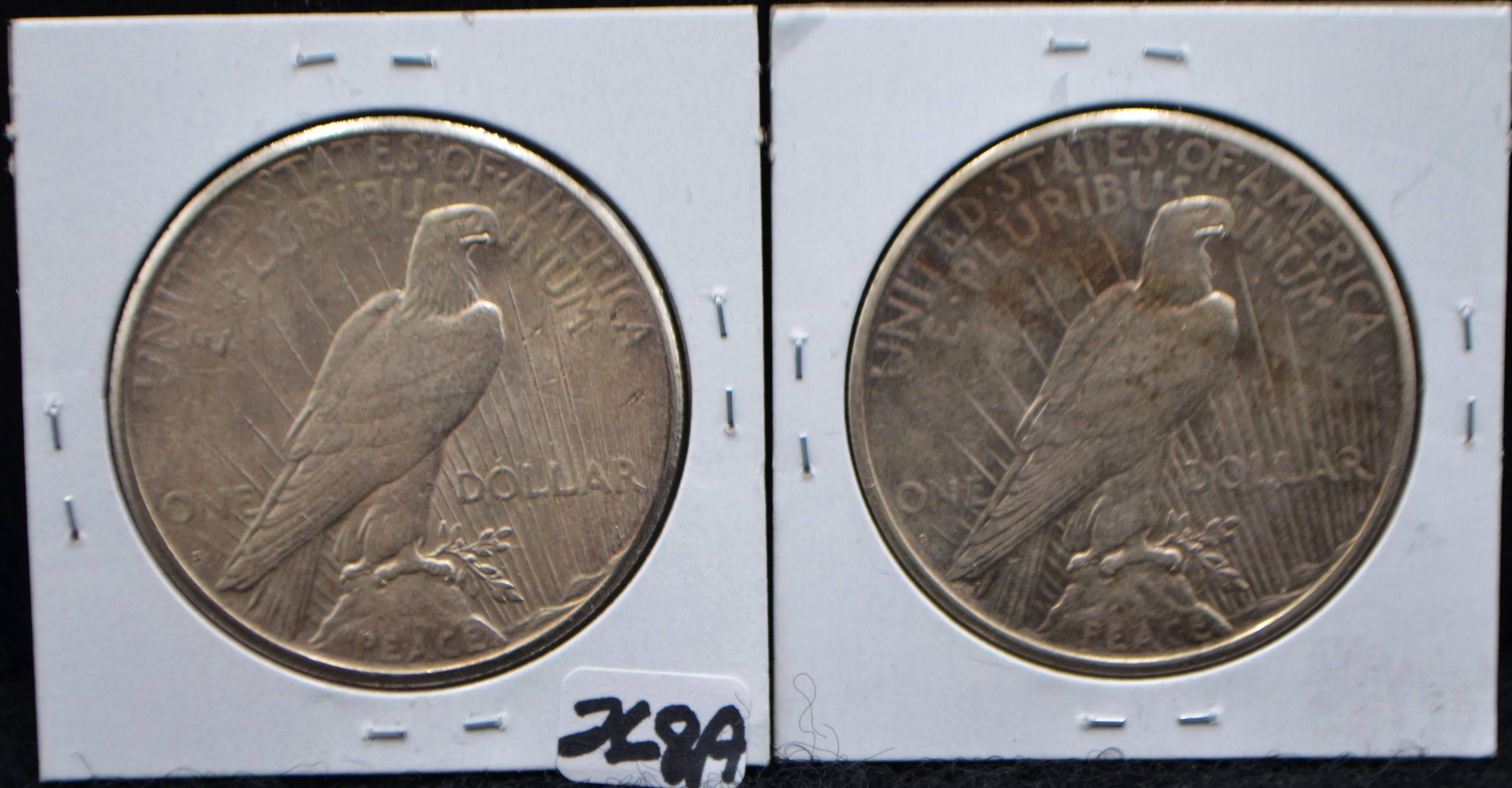 1924-S & 1925-S PEACE DOLLARS