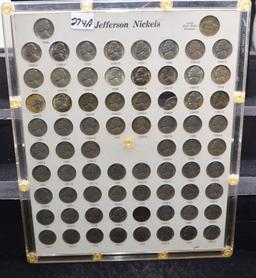 JEFFERSON NICKEL FRAMED SET