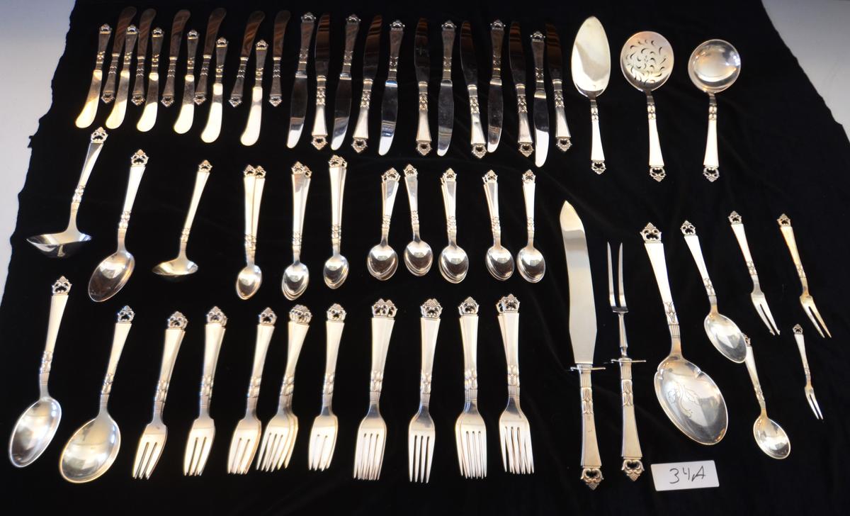 FABULOUS FRIGAST DENMARK STERLING FLATWARE SET