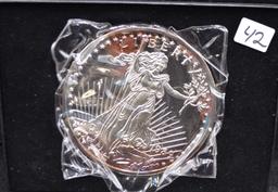 1989 .999 FINE SILVER (1) KILO SILVER LIBERTY COIN