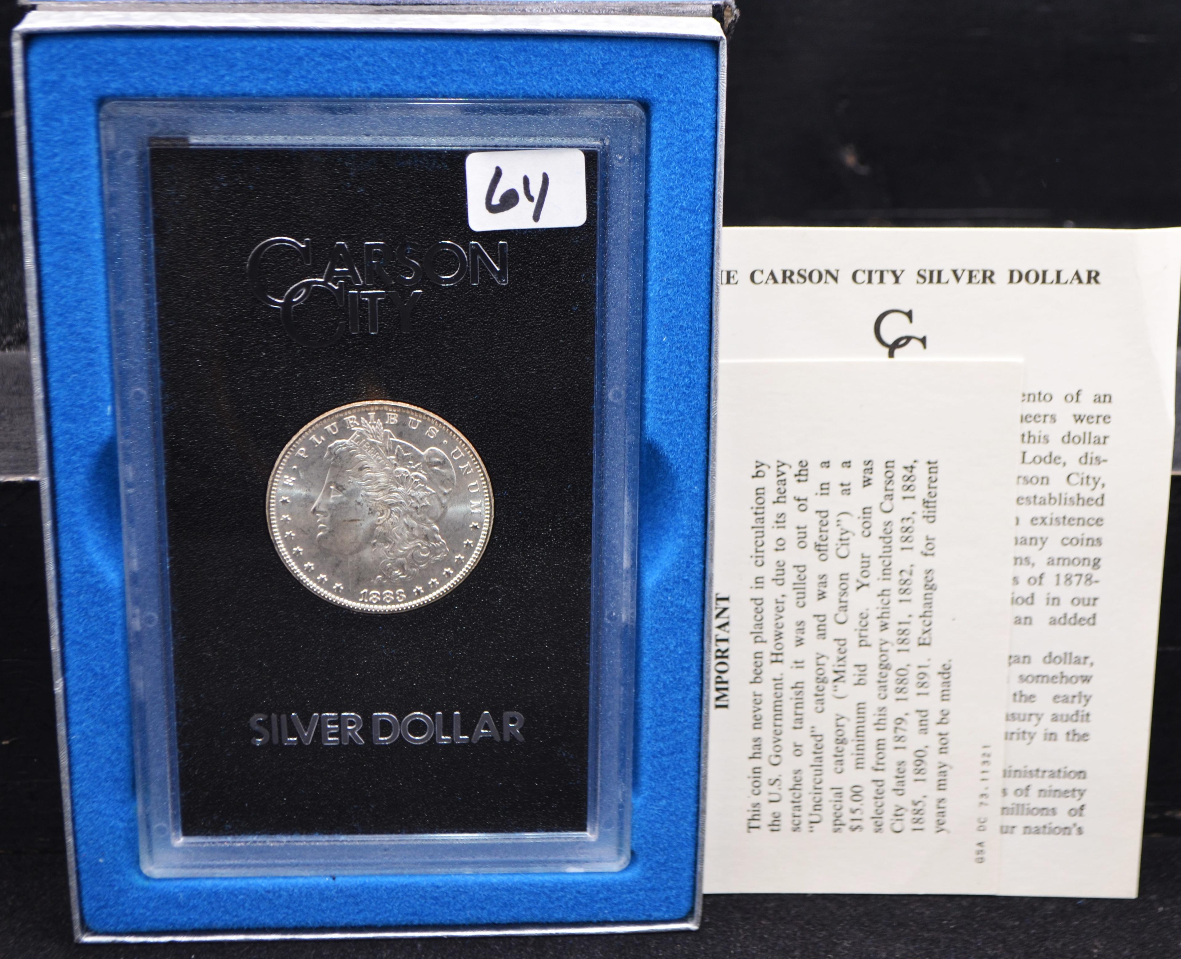 RARE 1883-CC GSA BLACK BOX MORGAN DOLLAR