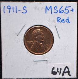 HIGH GRADE 1911-S LINCOLN PENNY