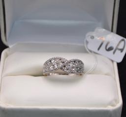 LADIES 1.24 CTTW DIAMOND 14K WHITE GOLD RING