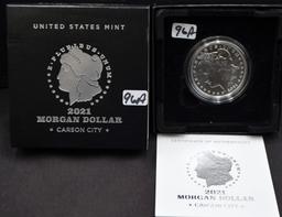 2021 UNCIRCULATED SILVER CARSON CITY MORGAN