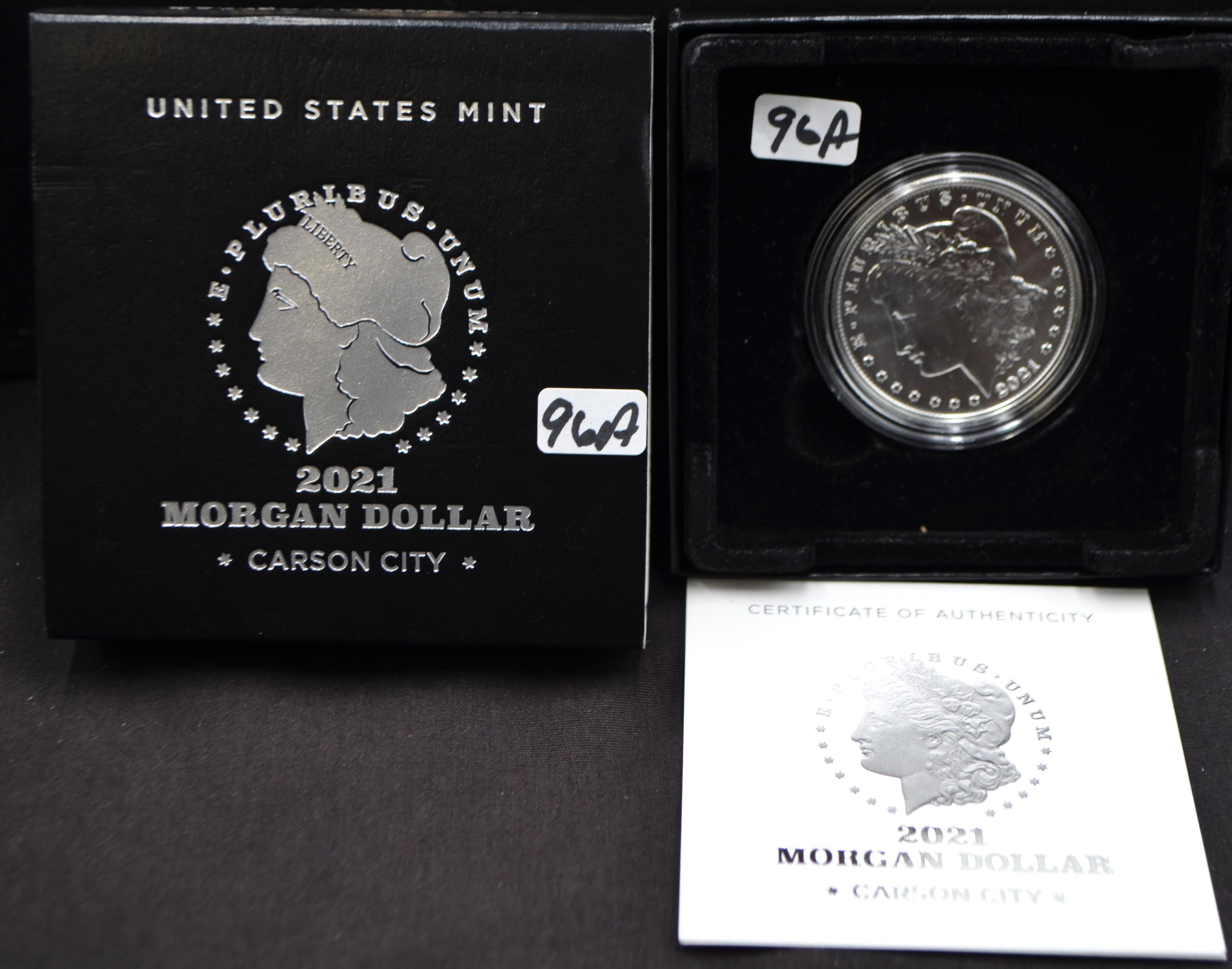 2021 UNCIRCULATED SILVER CARSON CITY MORGAN