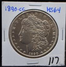 HIGH GRADE 1890-CC MORGAN DOLLAR