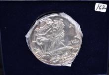 1989 ONE POUND (12 OZ) .999 FINE SILVER LIBERTY