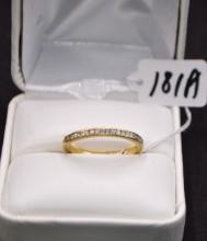 LADIES 18K YELLOW GOLD DIAMOND RING