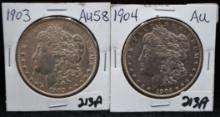 1903 & 1904 MORGAN DOLLARS FROM LARGE COLECTION