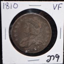 1810 CAPPED BUST HALF DOLLAR