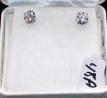 PAIR OF 2.66 CTTW DIAMOND 14K WHITE GOLD EARRINGS