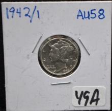 RARE 1942/1 MERCURY DIME