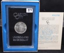 RARE 1882-CC GSA BLACK BOX  MORGAN DOLLAR