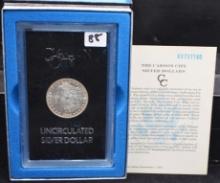 RARE 1883-CC GSA BLACK BOX MORGAN DOLLAR