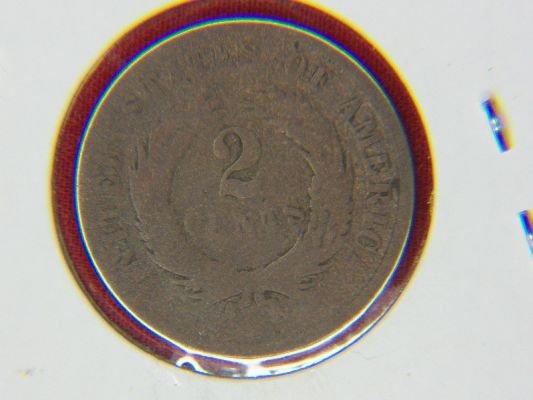 1864 2 Cent Copper Civil War Era