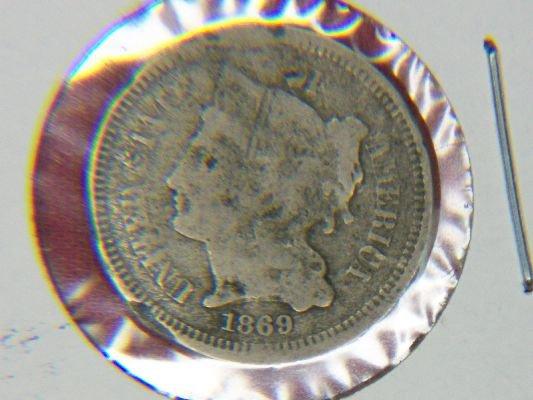 1869 3 Cent Nickel