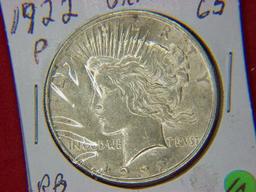 1922 P Peace Dollar