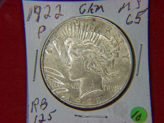 1922 P Peace Dollar