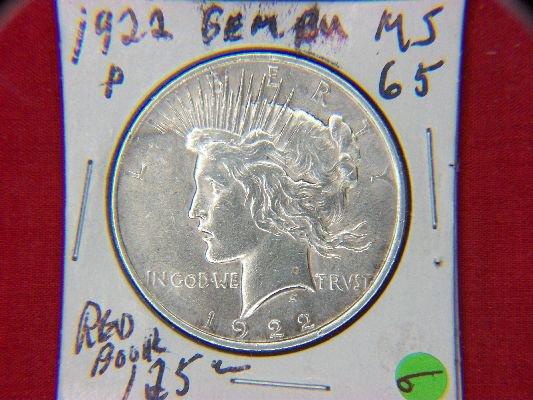 1922 P Peace Dollar