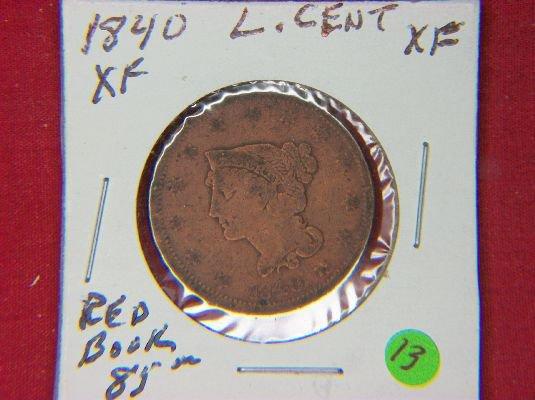 1840 Large Cent