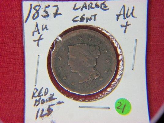 1852 Large Cent