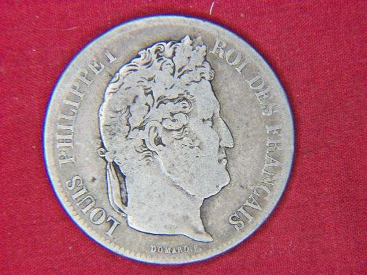 1832 5 Franc Louis Philippei King France