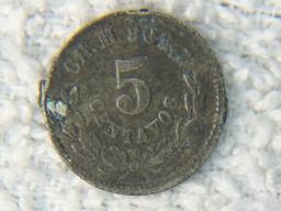 1871 5 Centavos Mexico