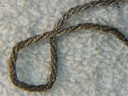 .925 Ladies 1 Mm Rope Bracelet