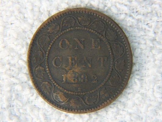 1882 H Canadian Large Cent