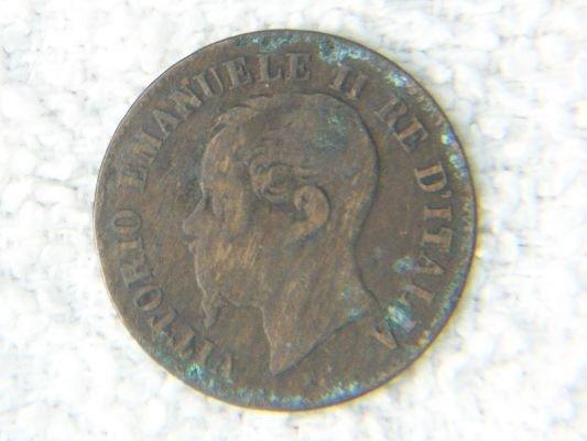 1867 Emma 2 Centimes Italy Victor Emmanuel