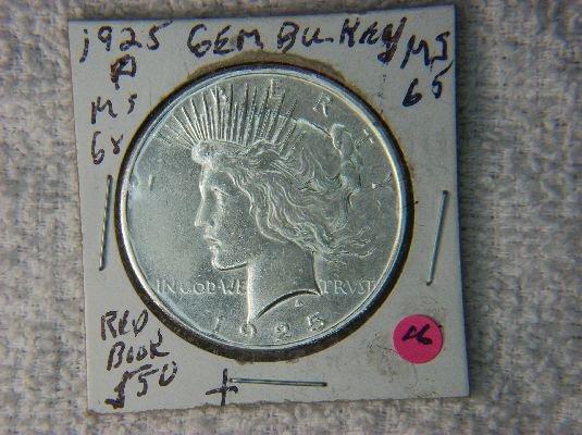 1925 P Peace Dollar