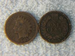 (2) 1903 & 1905 Indian Head Cents