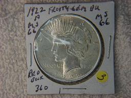 1922 P Peace Dollar