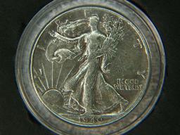 1940 Walking Liberty 1/2 Dollar 1940 Mercury Dime