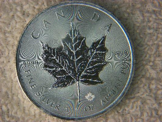 .9999 $5.00 Silver Maple Leaf 1 Ounce