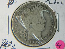 1909 Barber 1/2 Dollar