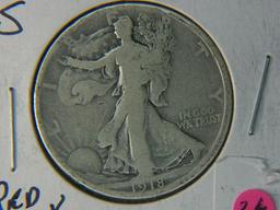 1918 S Walking Liberty 1/2 Dollar