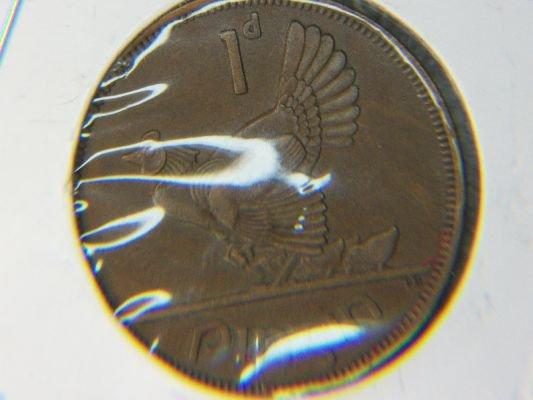 1952 Ireland 1 Penny, 1937 3 Pence Choice