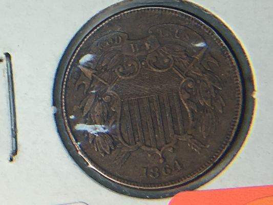 1864 2 Cent Piece