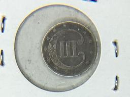 1852 3 Cent Silver