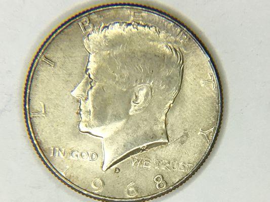 1968 D Kennedy Half Dollar