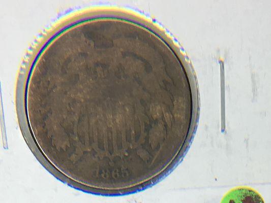 1865 2 Cent Copper