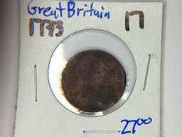 1773 BRITISH FARTHING