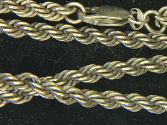 .925 Unisex 4mm Heavy Rope 20" Necklace