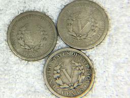 (2) Liberty Nickels 1906, 1907