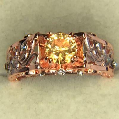 .925 Sterling Silver Ladies 2 1/2 Carat Citrine