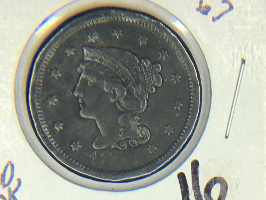 1854 Large Cent